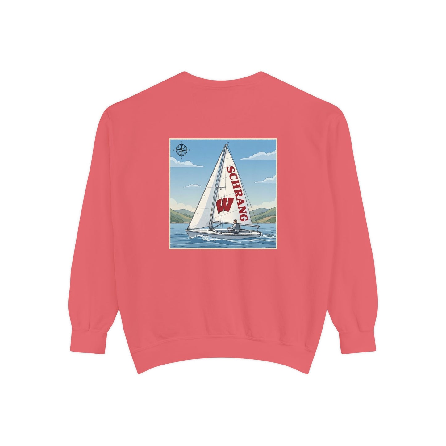 Custom Graphic Sailing - Comfort Colors Crewneck