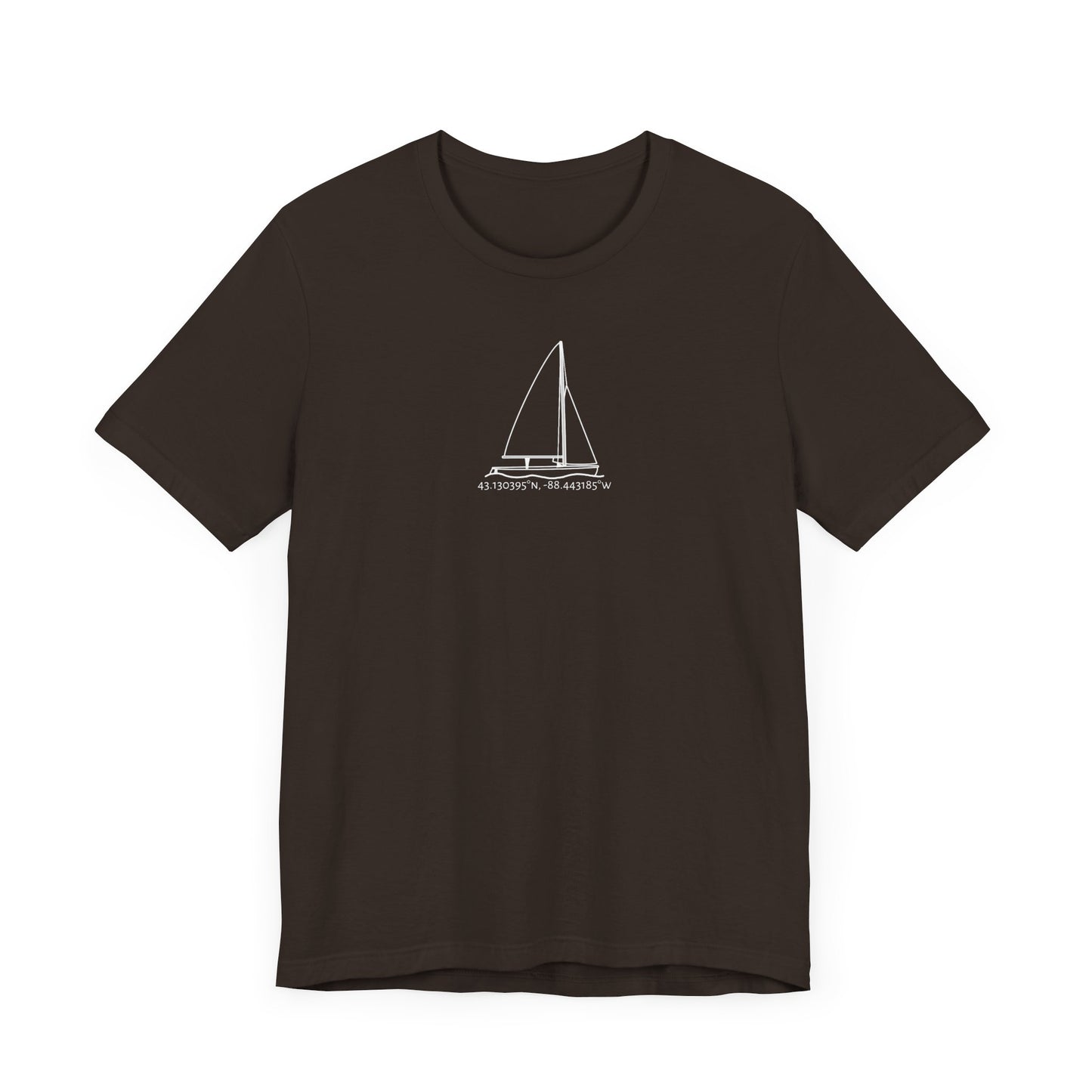 Sailboat 470 Model Type Unisex Lightweight Short Sleeve Tee