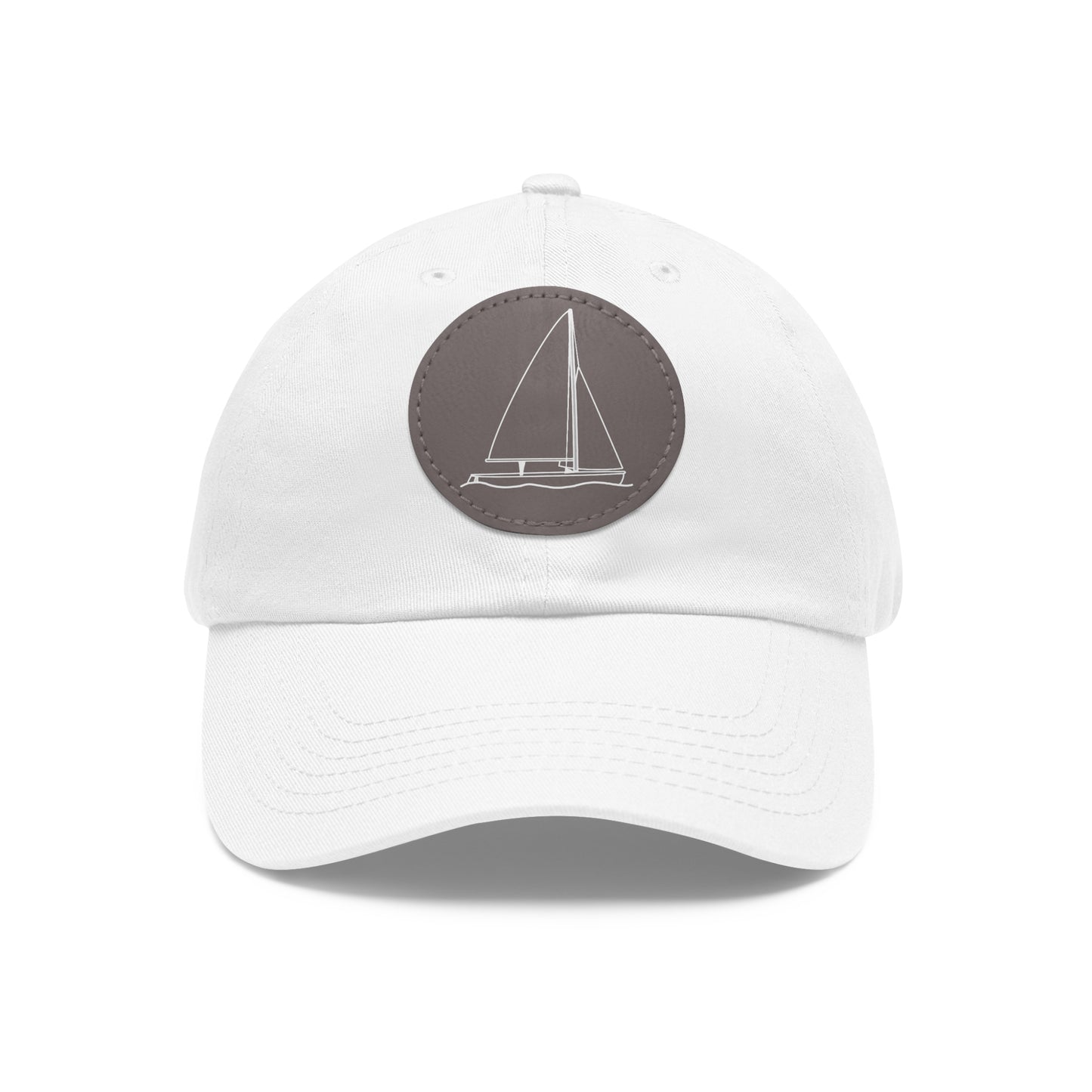 Sailboat 470 model Hat with Leather Patch (Round)