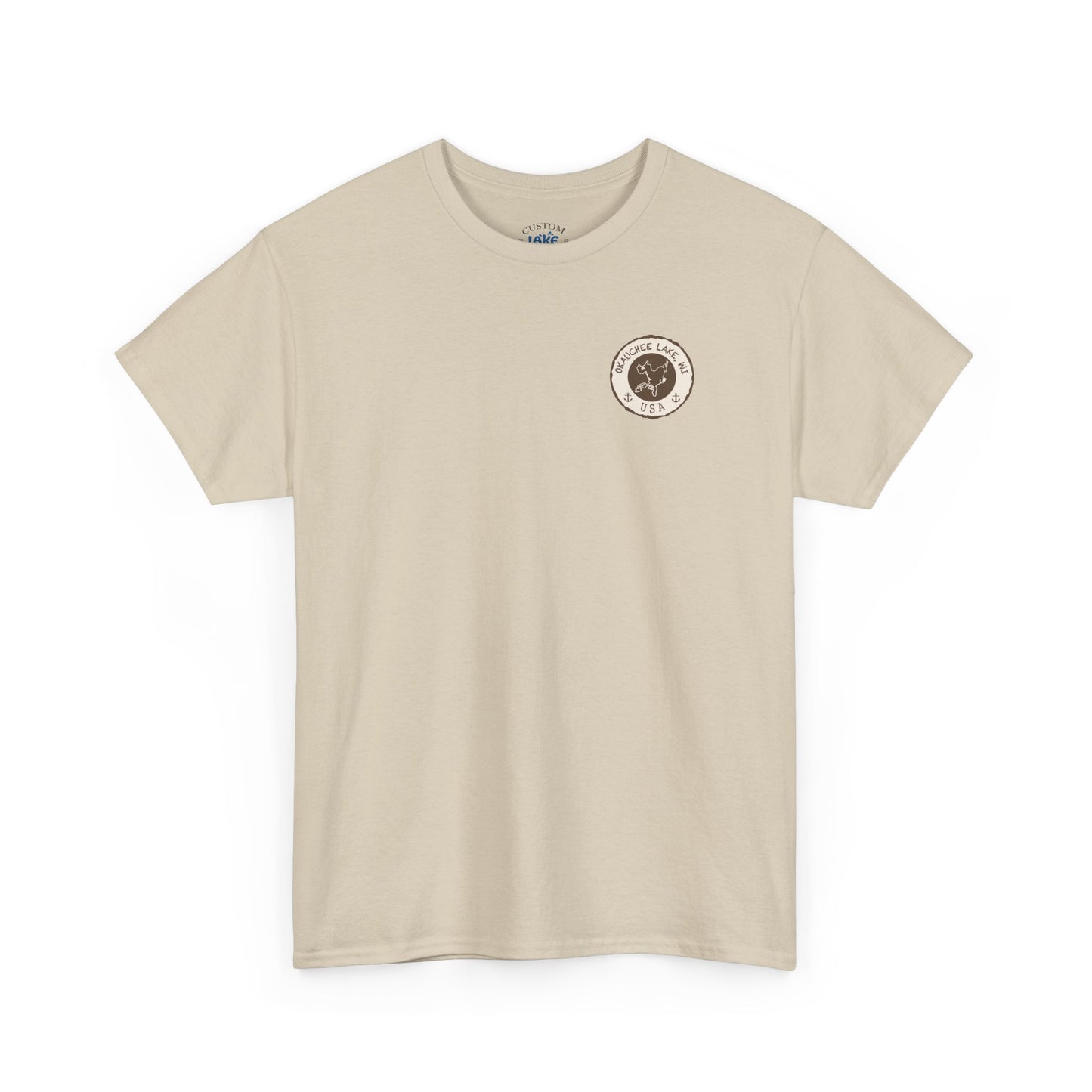 Okauchee Lake Unisex Heavy Tee - Vintage Postmark Style