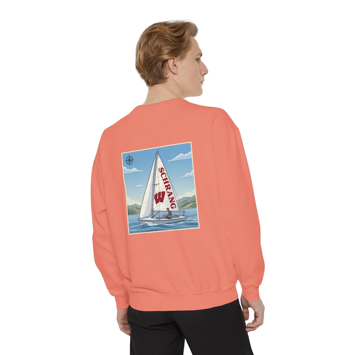 Custom Graphic Sailing - Comfort Colors Crewneck