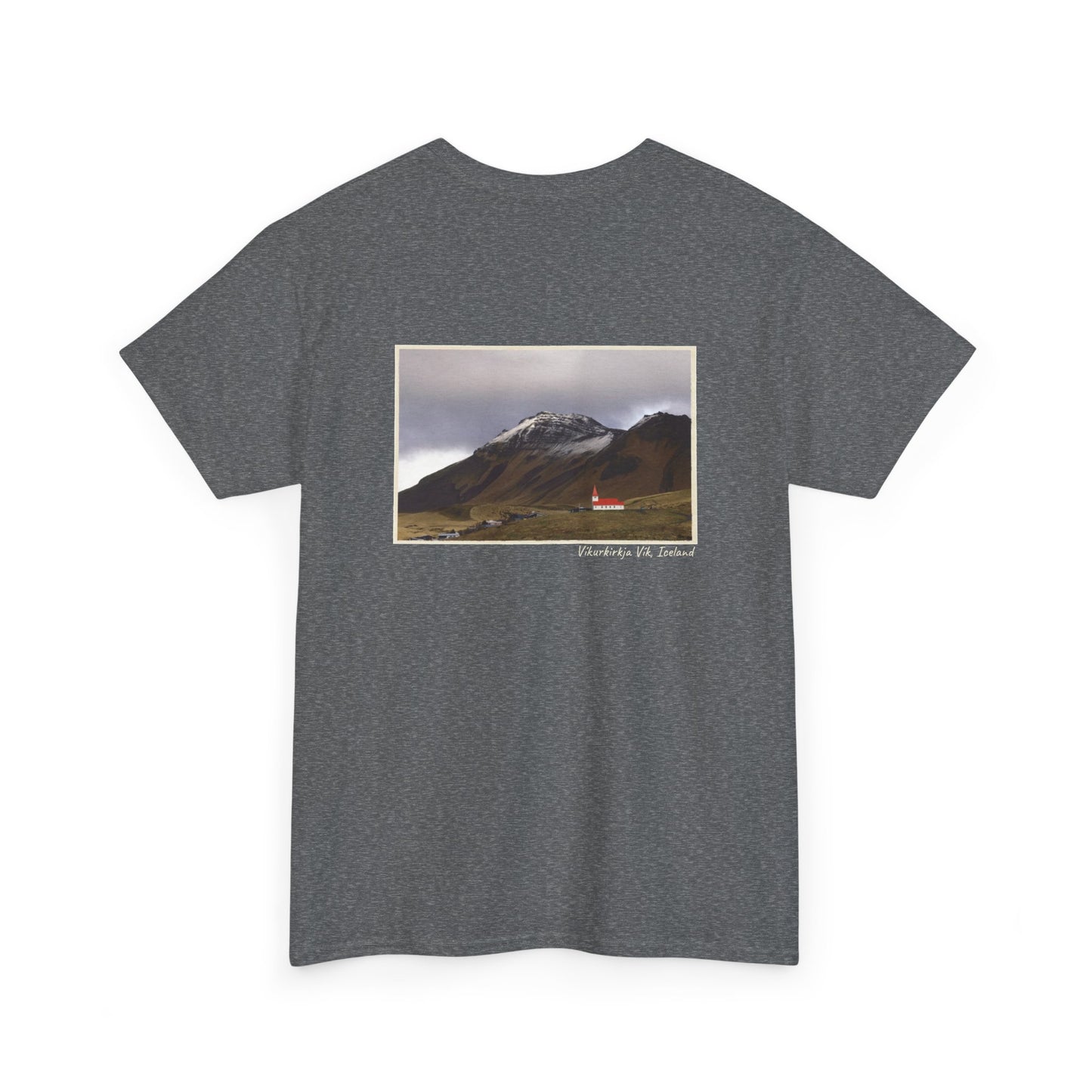 Iceland Vik - 4 panel front design - Unisex Heavy Cotton Tee
