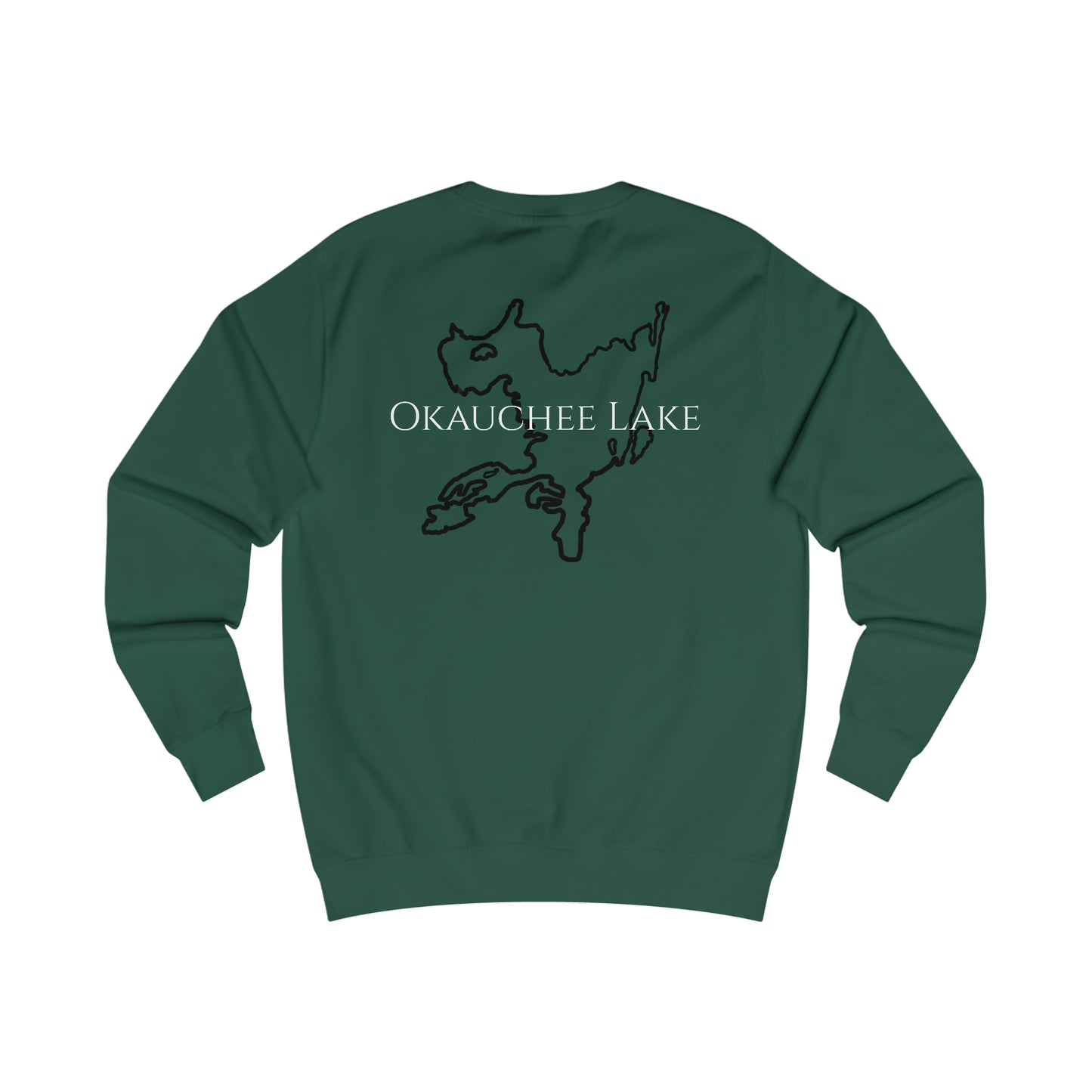 Row Boat Dog Fishing - Okauchee Lake Men's Sweatshirt