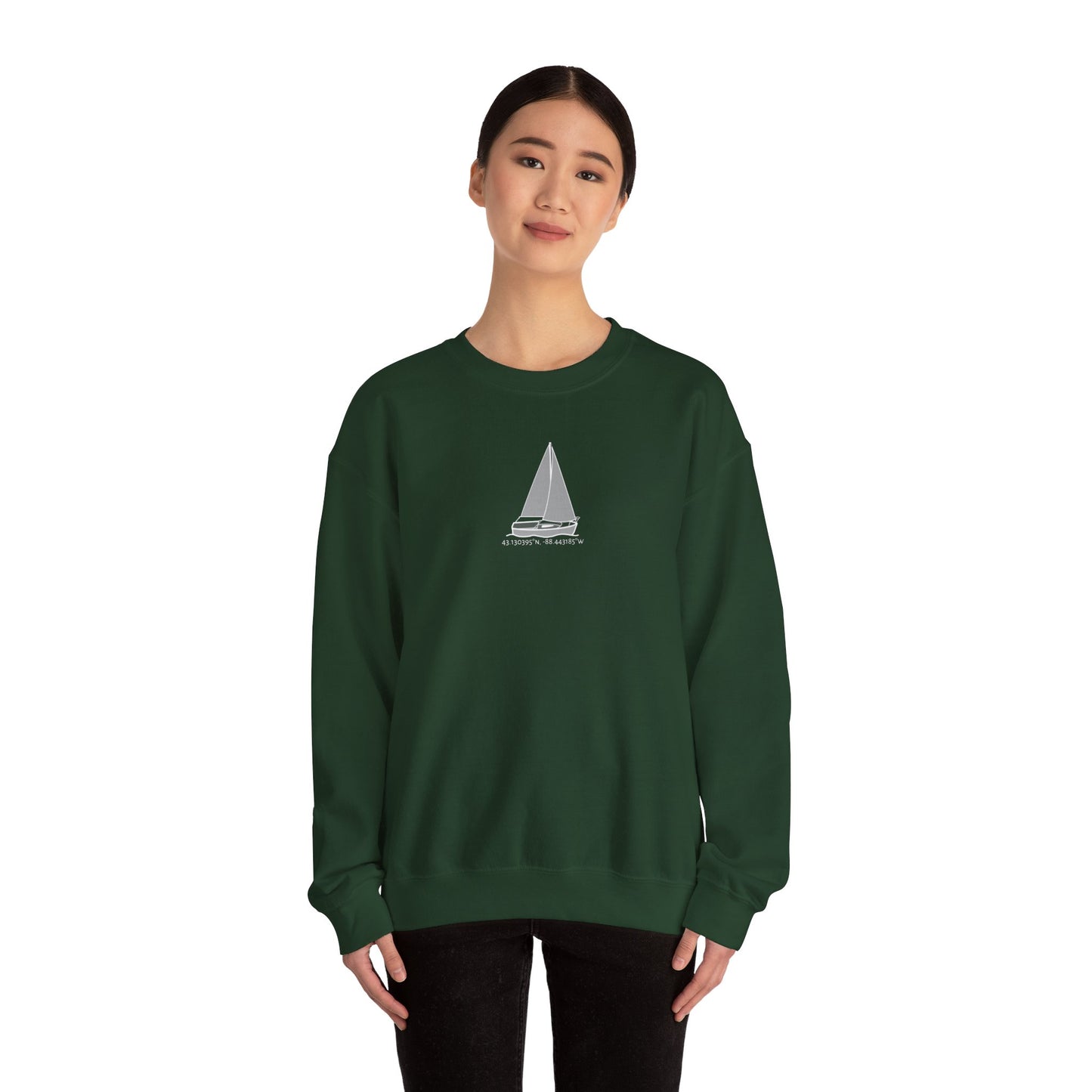 Sailboat Comfort Unisex Heavy Blend™ Crewneck Sweatshirt