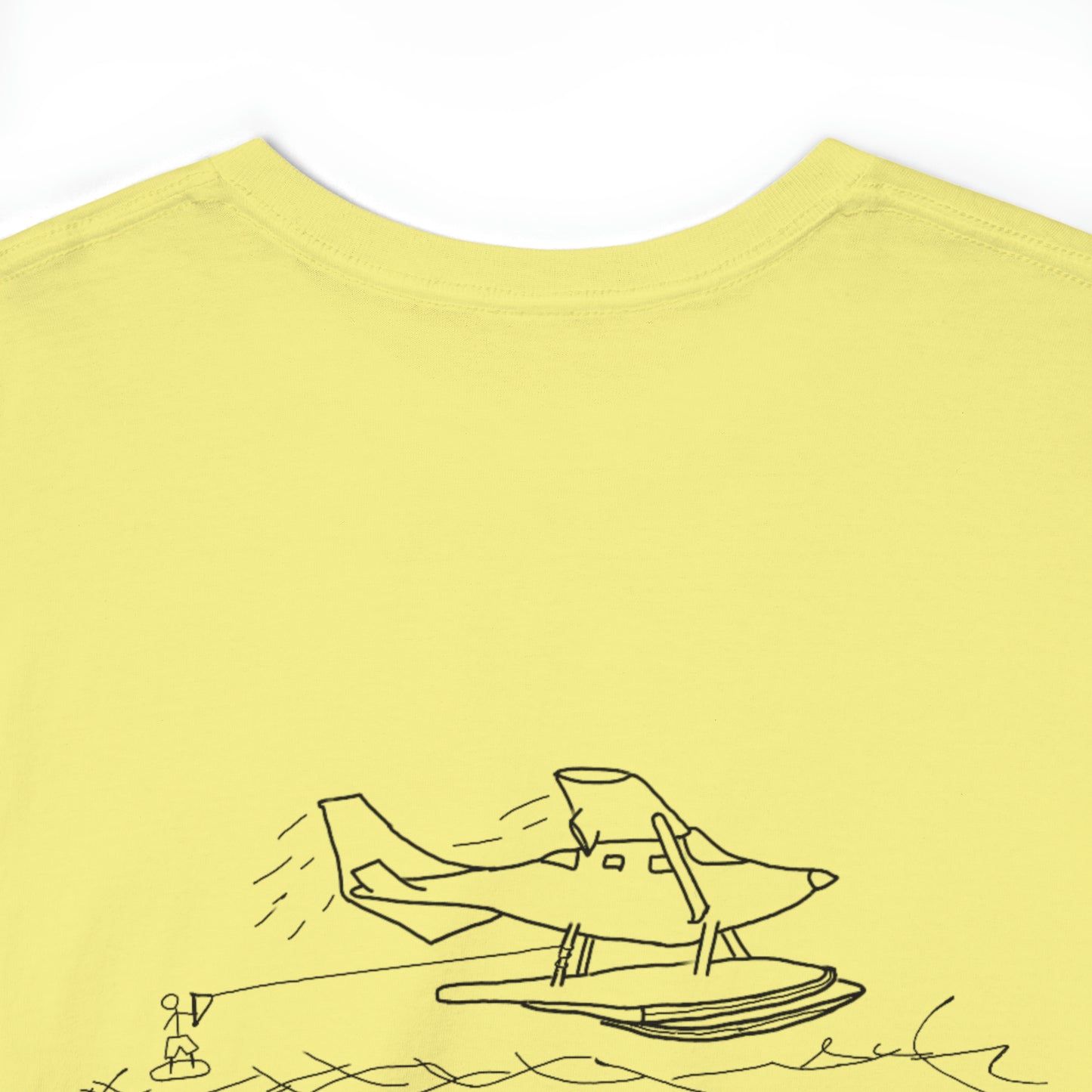 Float Plane - Lac LaBelle Unisex Heavyweight Short Sleeve Tee