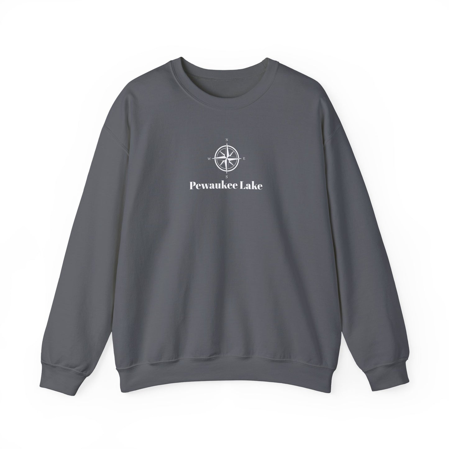 Pewaukee Lake Compass Rose Unisex Heavy Blend™ Crewneck Sweatshirt