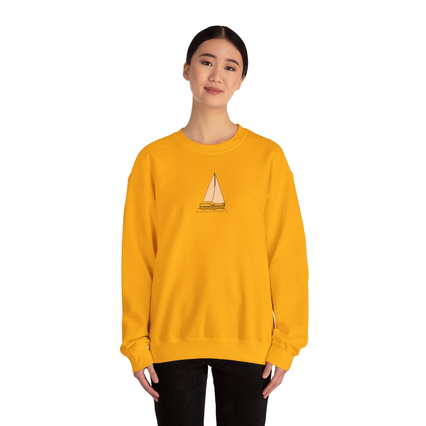 Sailboat Comfort Unisex Heavy Blend™ Crewneck Sweatshirt