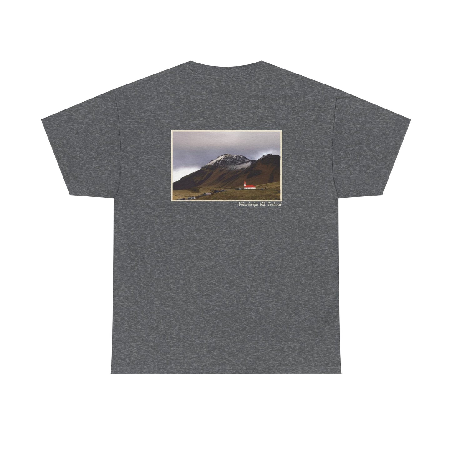 Iceland Vik - 4 panel front design - Unisex Heavy Cotton Tee