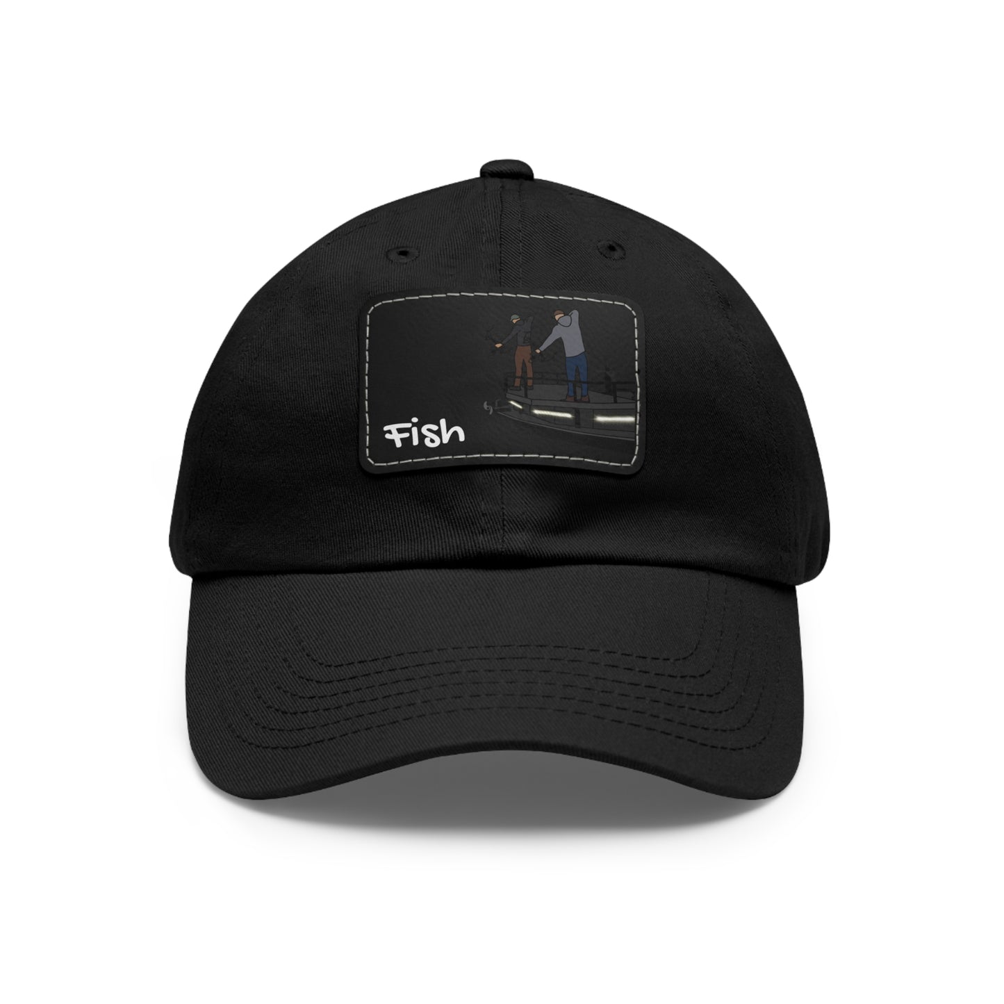 Hat with Leather Patch