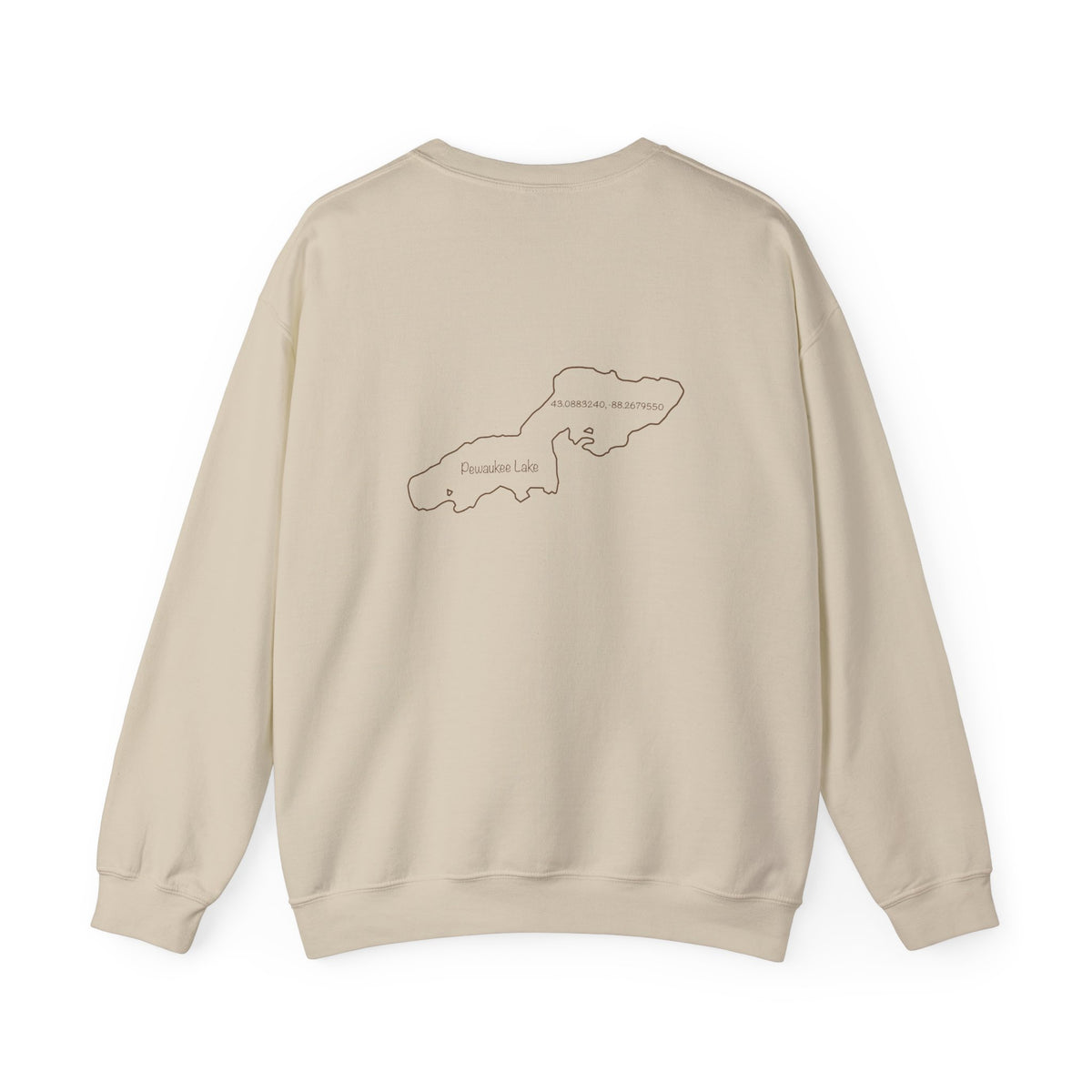 "Lucy the Lab" Kayak Dog Pewaukee Lake - Unisex Heavy Blend™ Crewneck Sweatshirt