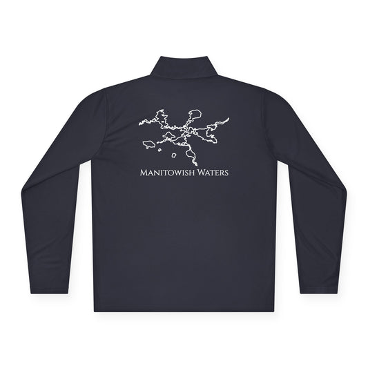 Manitowish Waters Outline Unisex Quarter-Zip