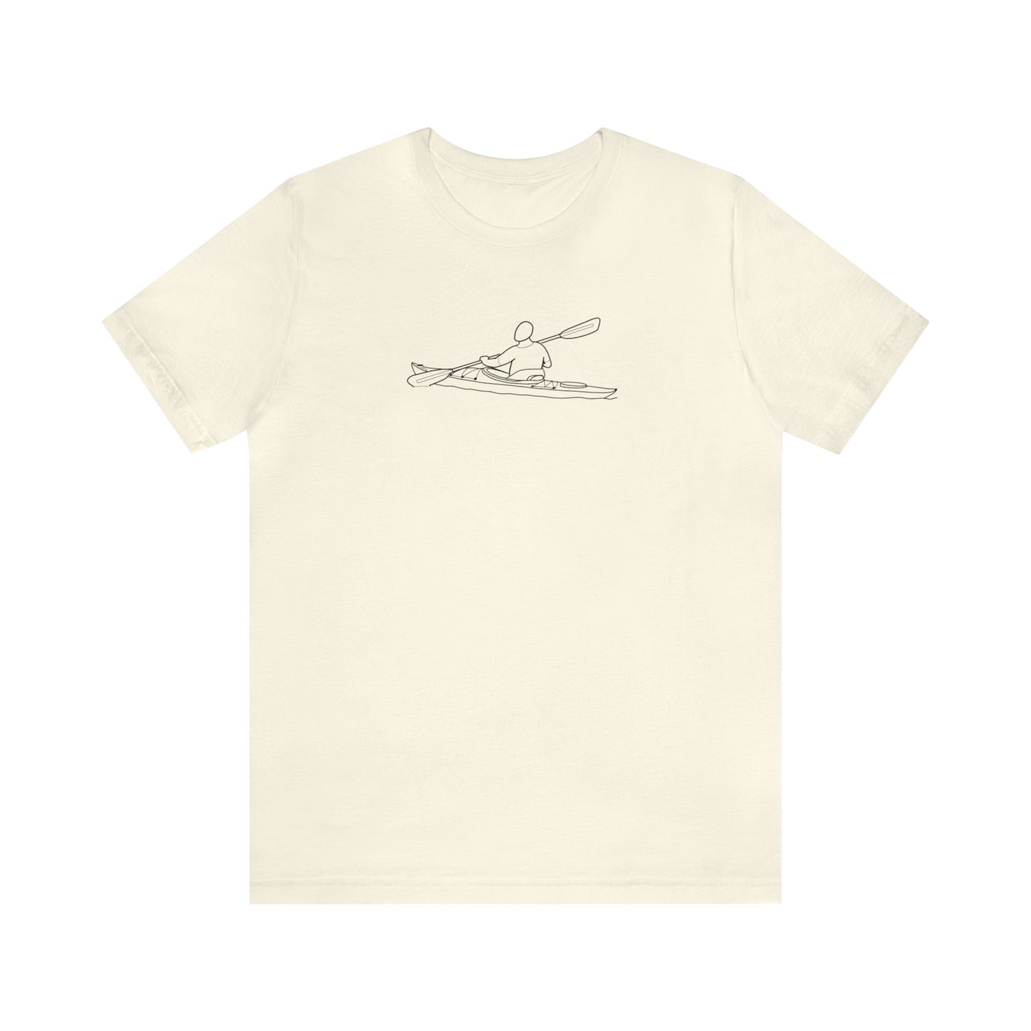 Eagle River Kayak Front - Unisex Lightweight Short Sleeve Tee