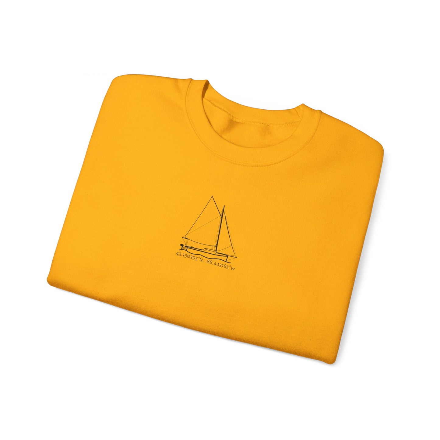 Sailboat With Motor Unisex Heavy Blend™ Crewneck Sweatshirt