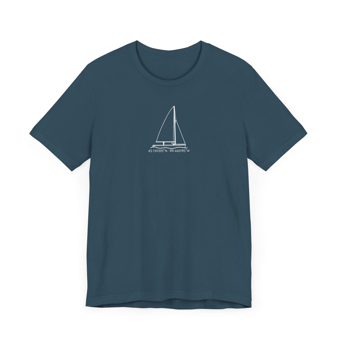 Sailboat 470 Model Type Unisex Lightweight Short Sleeve Tee