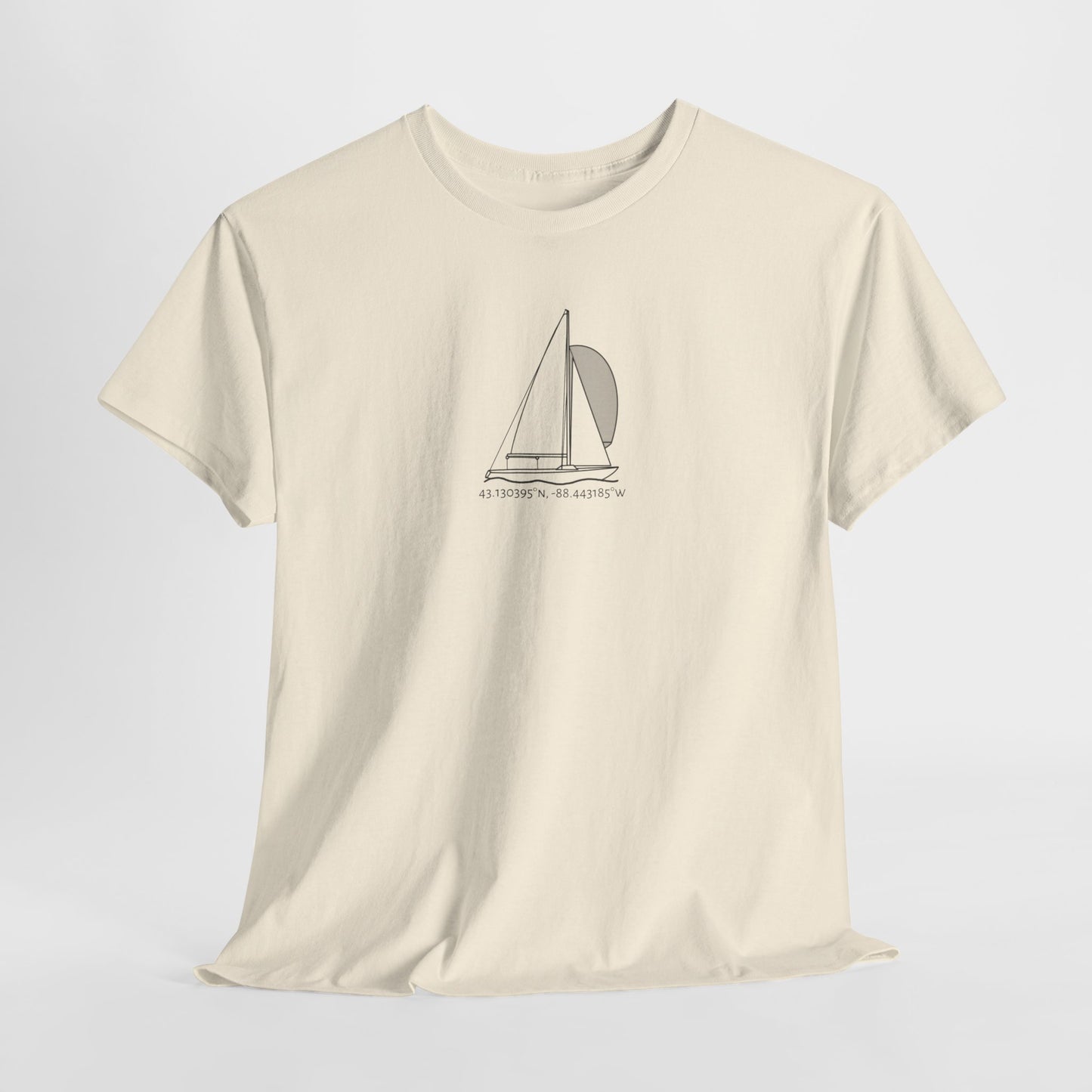 Sailboat Yngling Model Unisex Heavy Cotton Tee