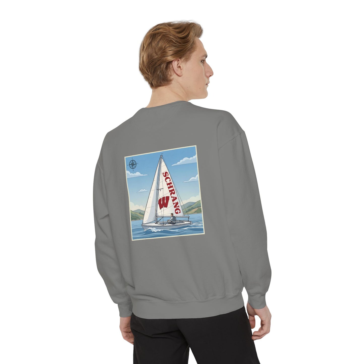 Custom Graphic Sailing - Comfort Colors Crewneck