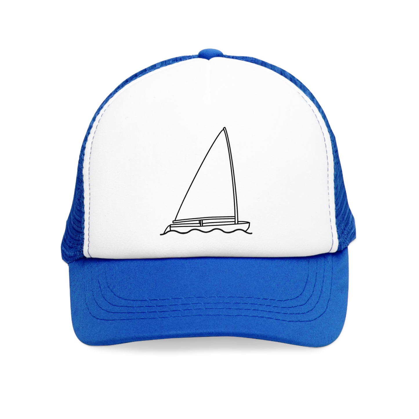 Sailboat Finn Model Mesh Trucker Cap