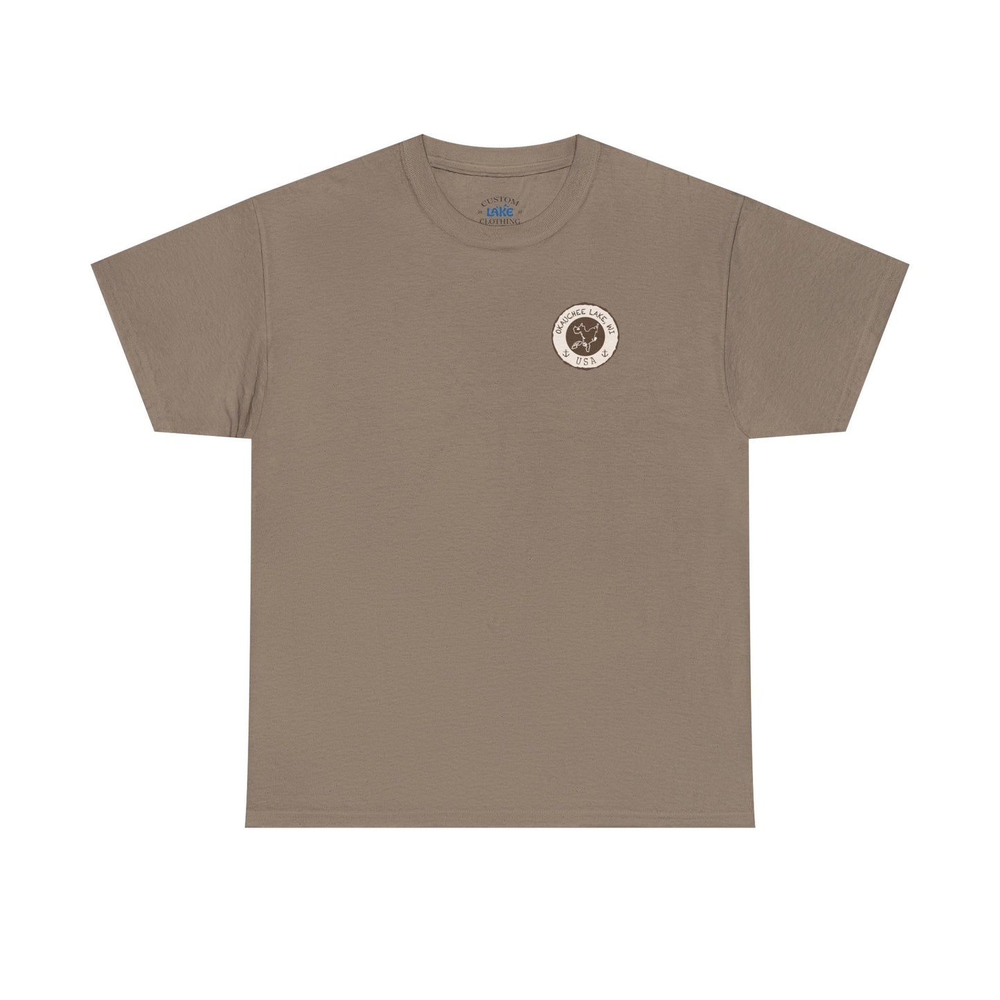 Okauchee Lake Unisex Heavy Tee - Vintage Postmark Style