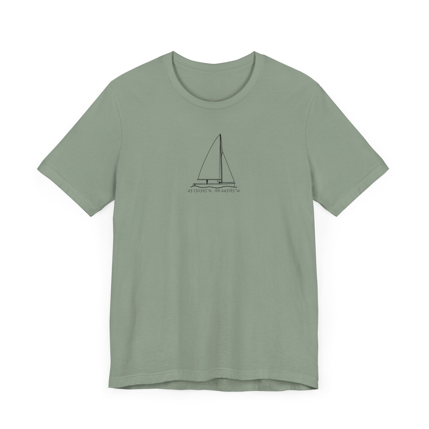 Sailboat 470 Model Type Unisex Lightweight Short Sleeve Tee