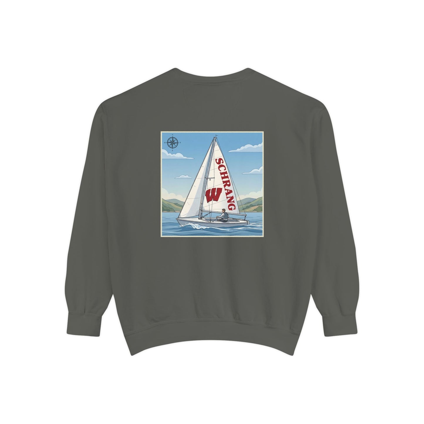 Custom Graphic Sailing - Comfort Colors Crewneck