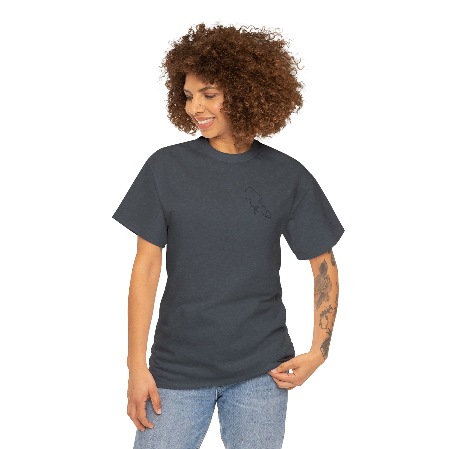 Float Plane - Lac LaBelle Unisex Heavyweight Short Sleeve Tee