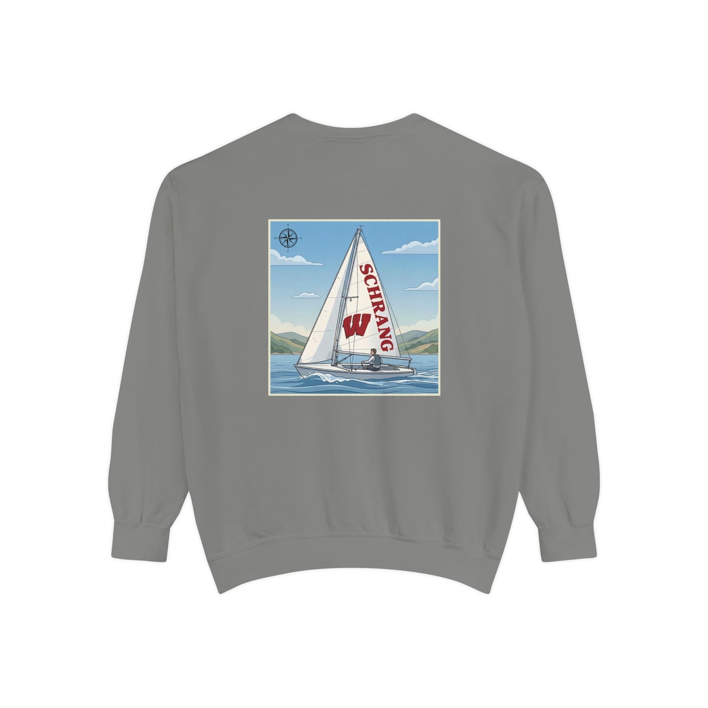 Custom Graphic Sailing - Comfort Colors Crewneck