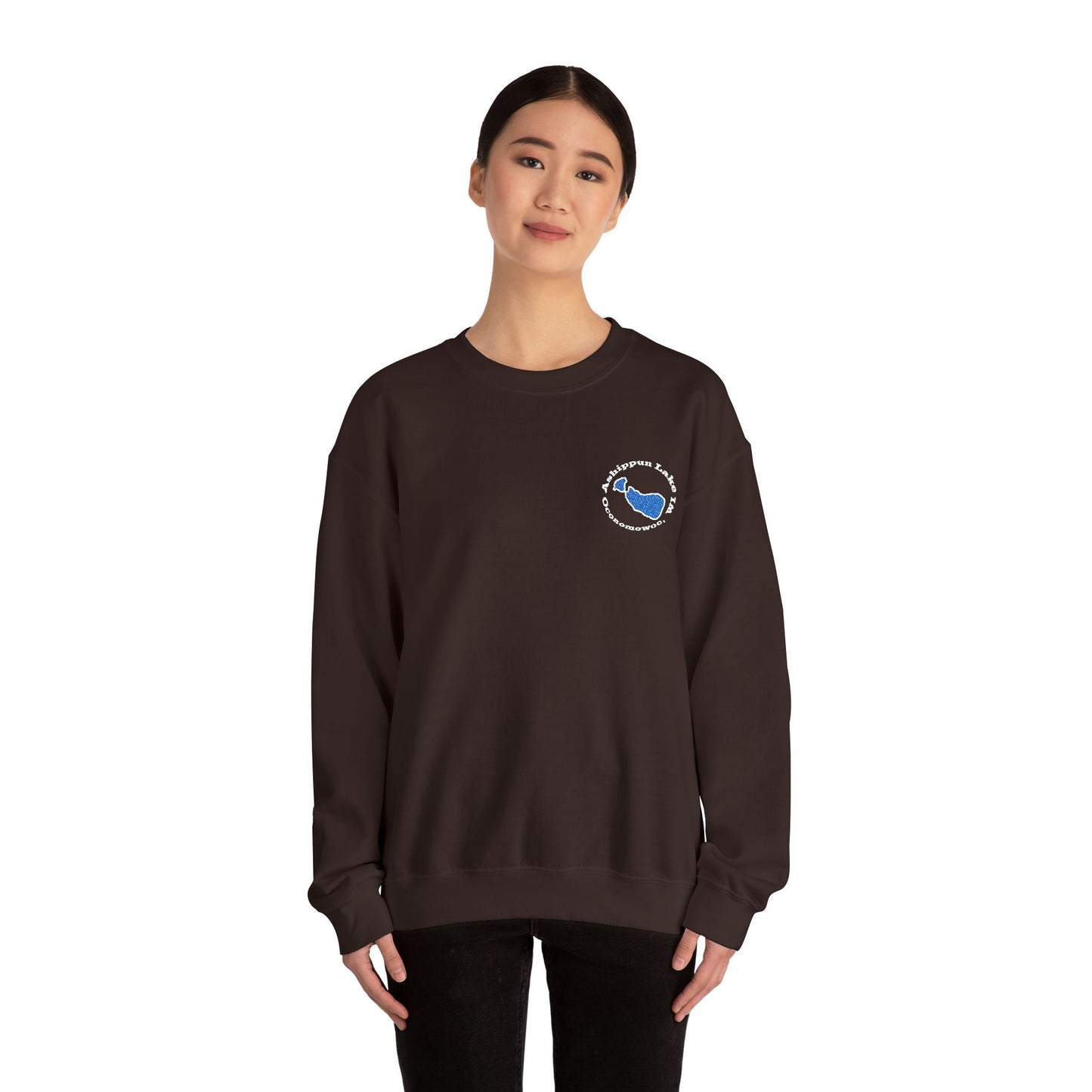 Ashippun Lake Embroidered Crewneck