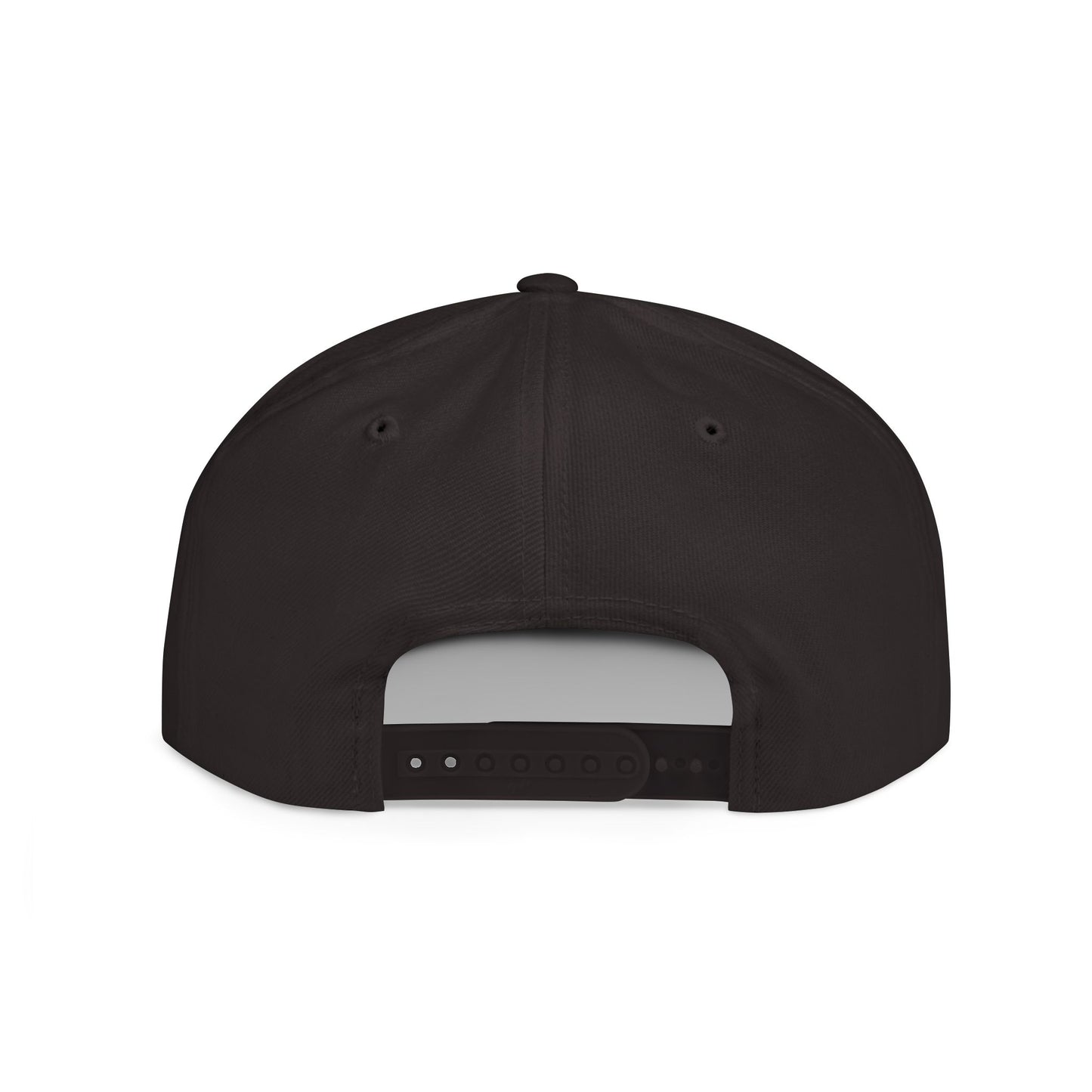 AKPsi Embroidered white text - Flat Bill Snapback