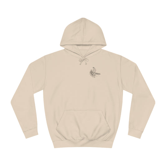 Manitowish Waters Surfing Sketch Patch - Unisex Hoodie Medium Weight