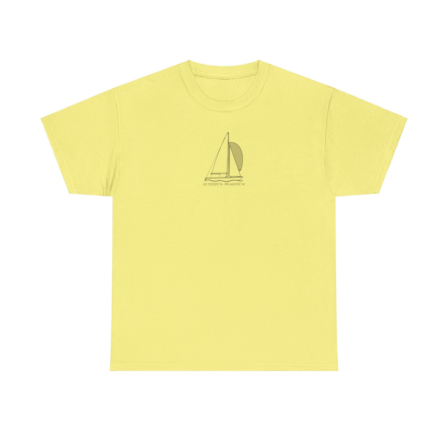 Sailboat Yngling Model Unisex Heavy Cotton Tee