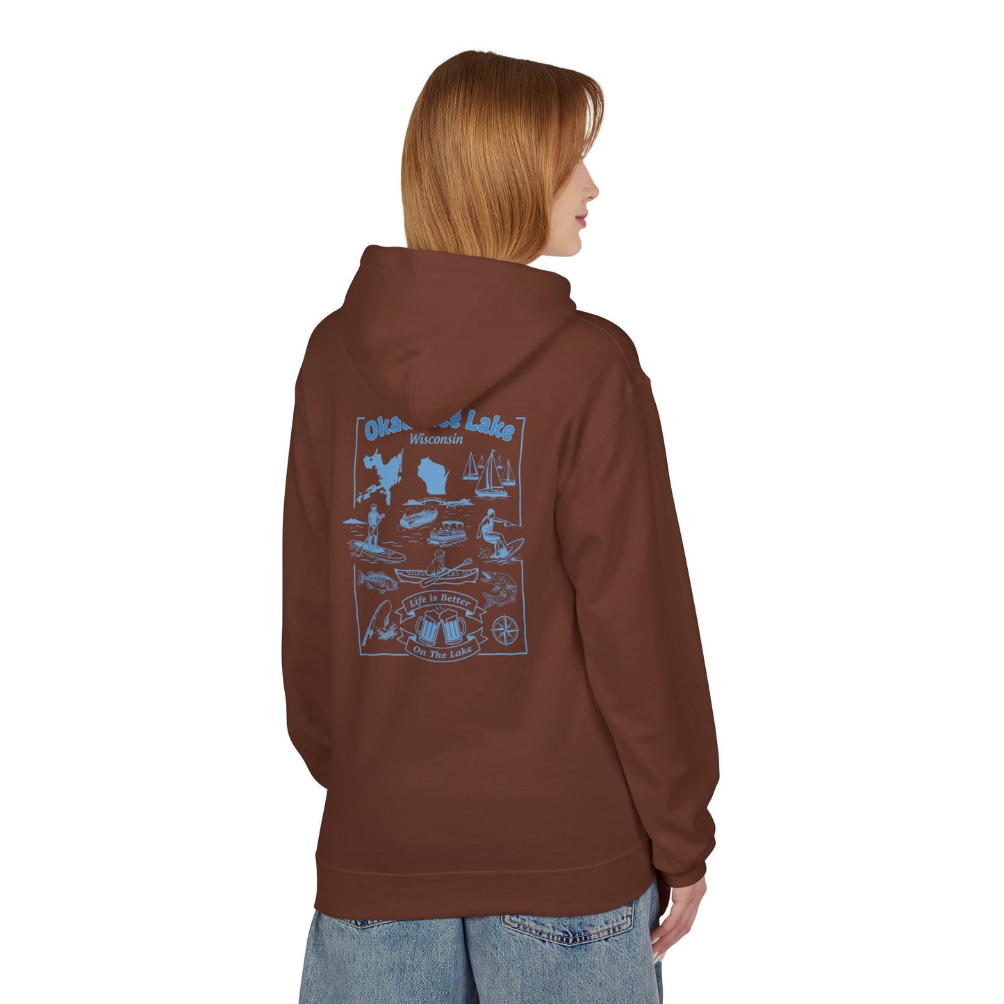 Okauchee Lake Midweight Travel Hoodie -  FD Style #1 (CLC)