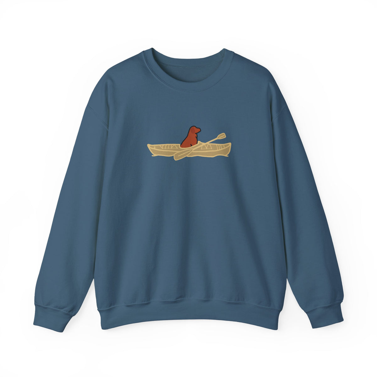 "Lucy the Lab" Kayak Dog Pewaukee Lake - Unisex Heavy Blend™ Crewneck Sweatshirt