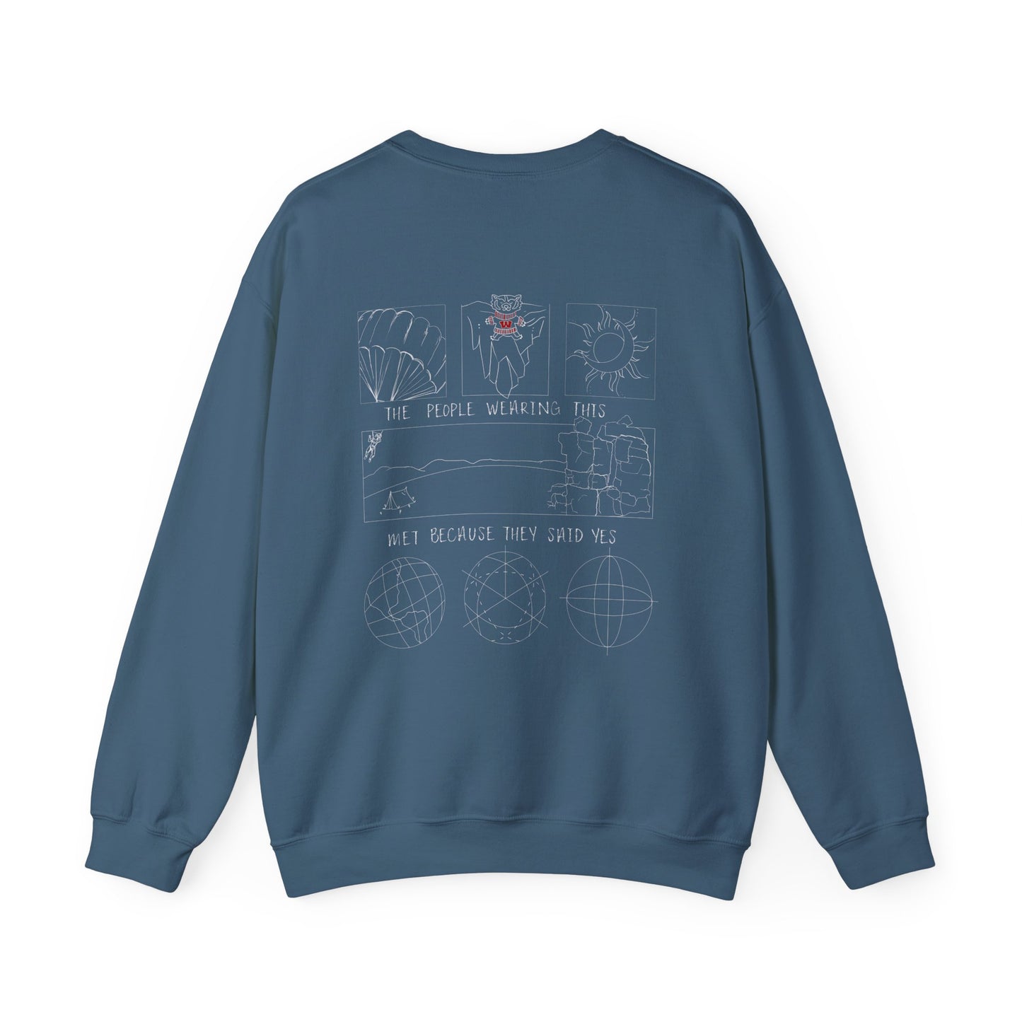 Yes UW Draft - Unisex Heavy Blend™ Crewneck Sweatshirt