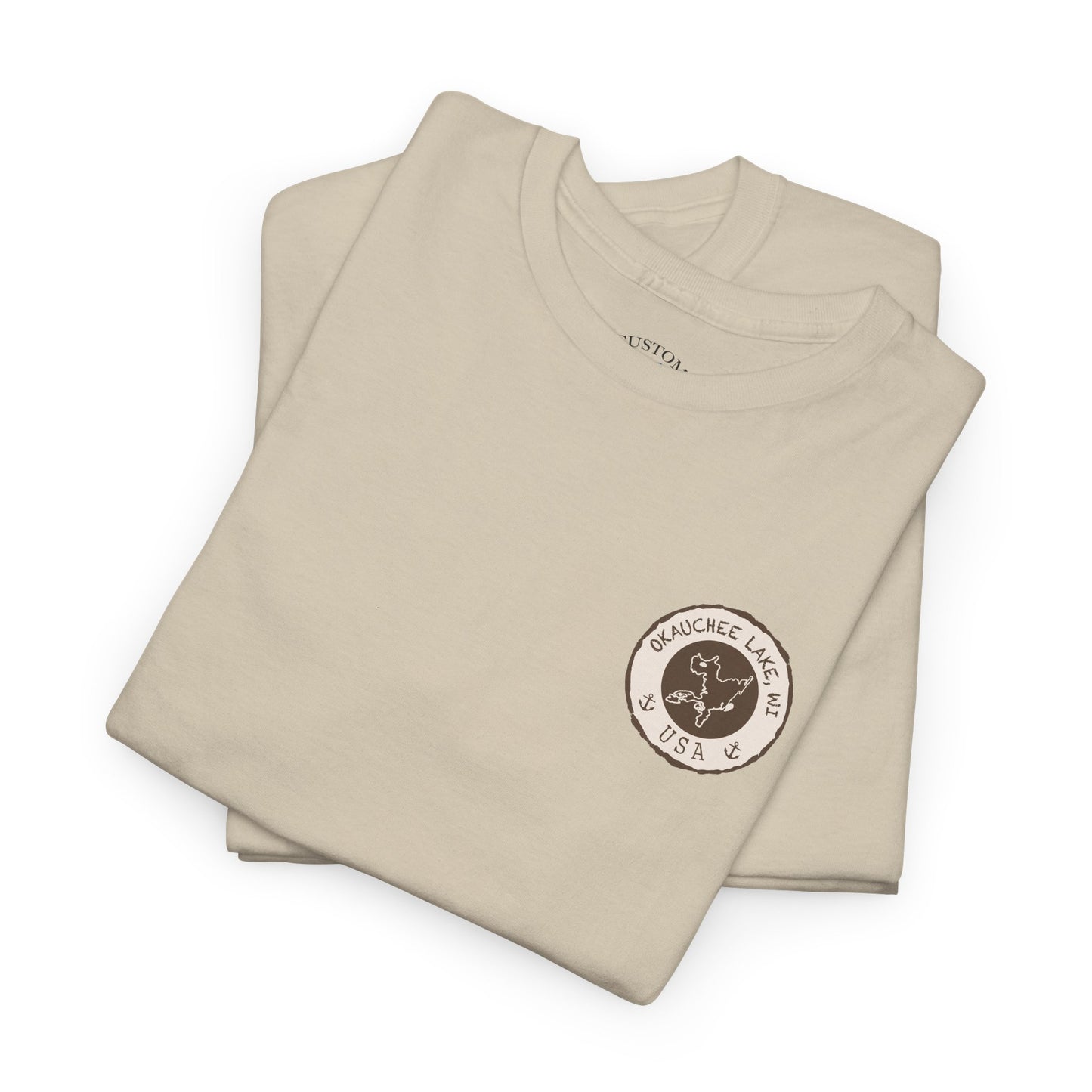 Okauchee Lake Unisex Heavy Tee - Vintage Postmark Style