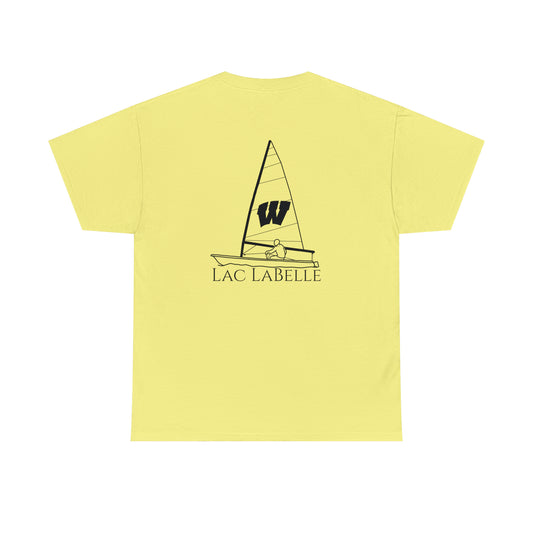 Wisconsin Sail Boat - Lac LaBelle Unisex Heavy Tee Shirt