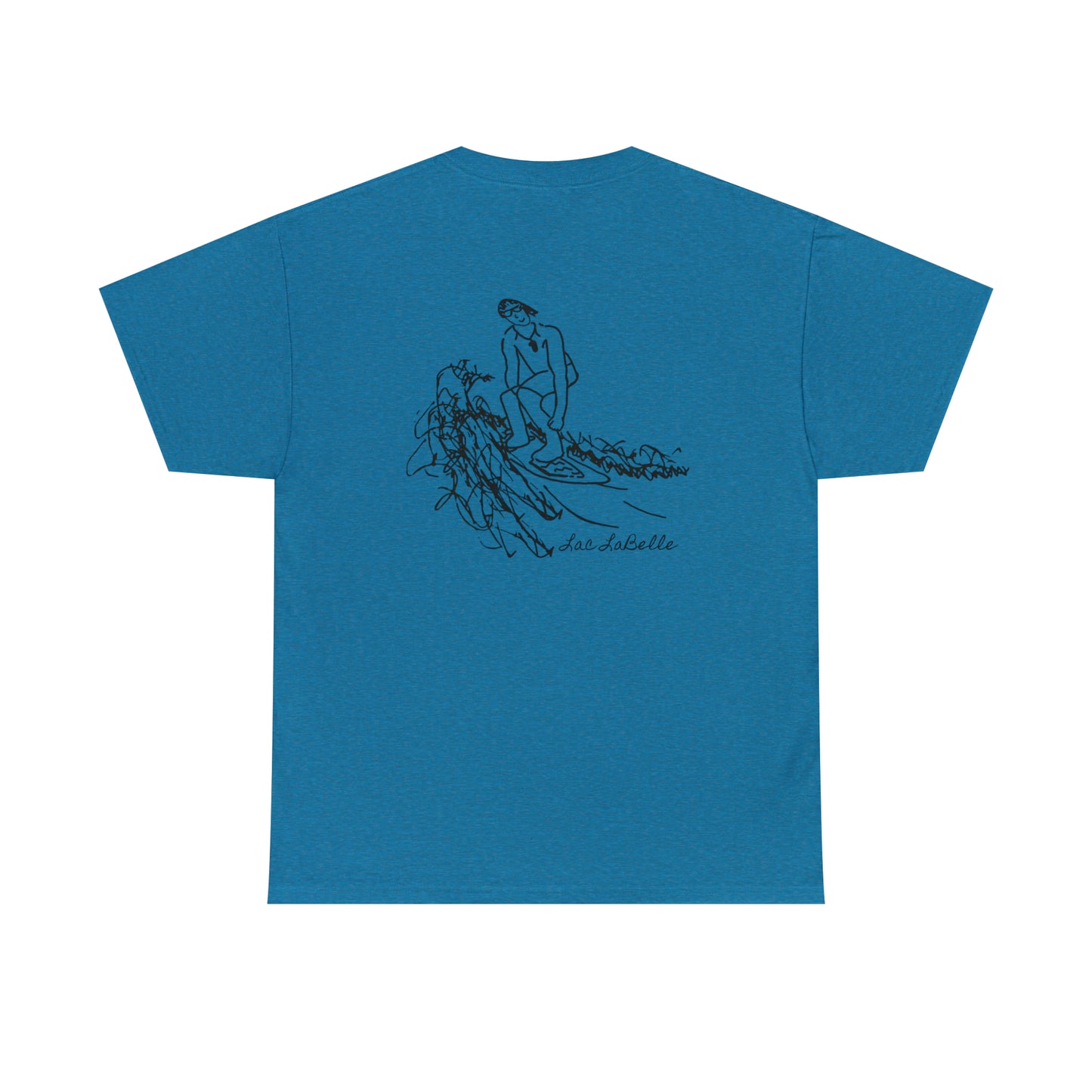Surf Sketch -Lac LaBelle Unisex Heavyweight Short Sleeve Tee