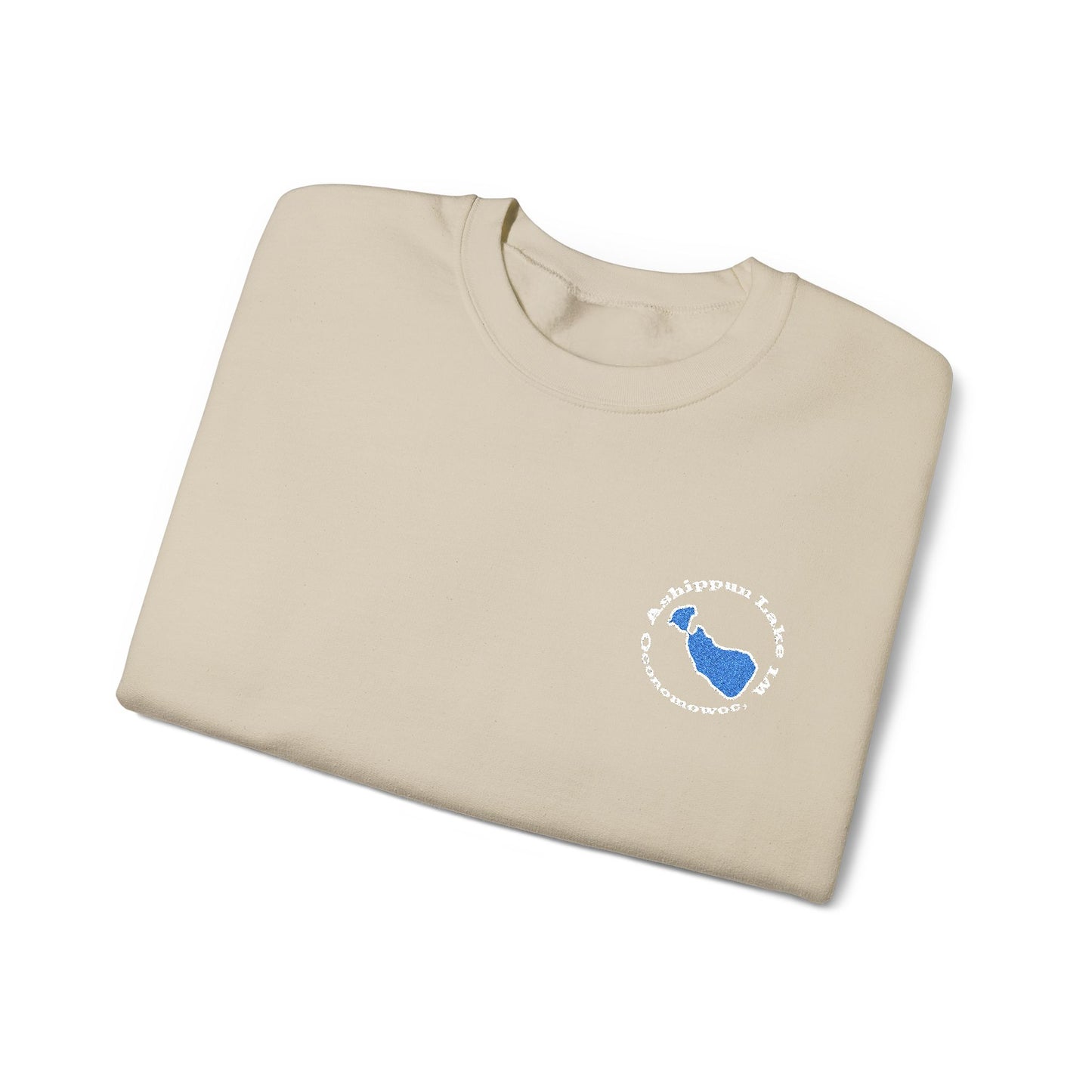 Ashippun Lake Embroidered Crewneck