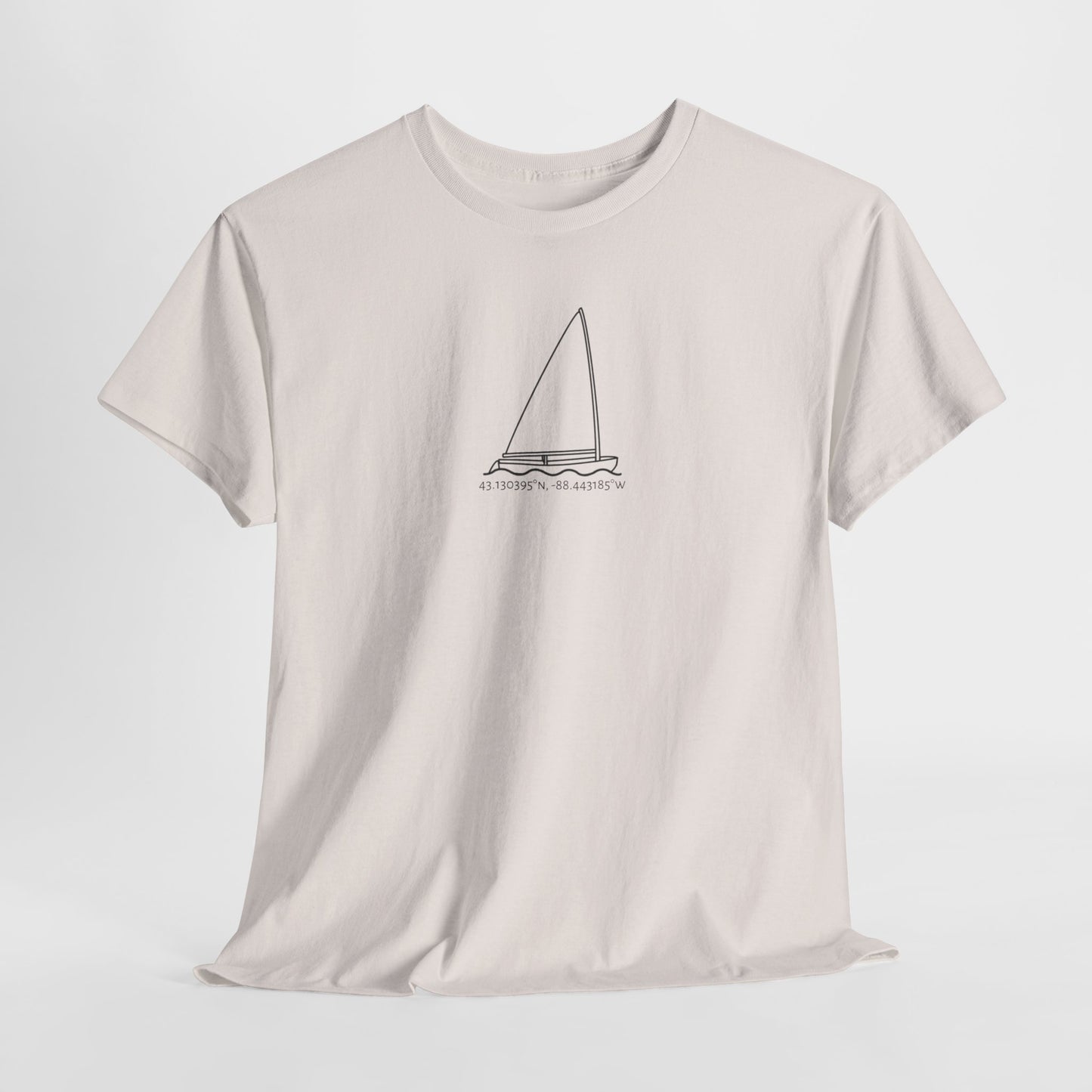 Sailboat Finn Model Unisex Heavy Cotton Tee