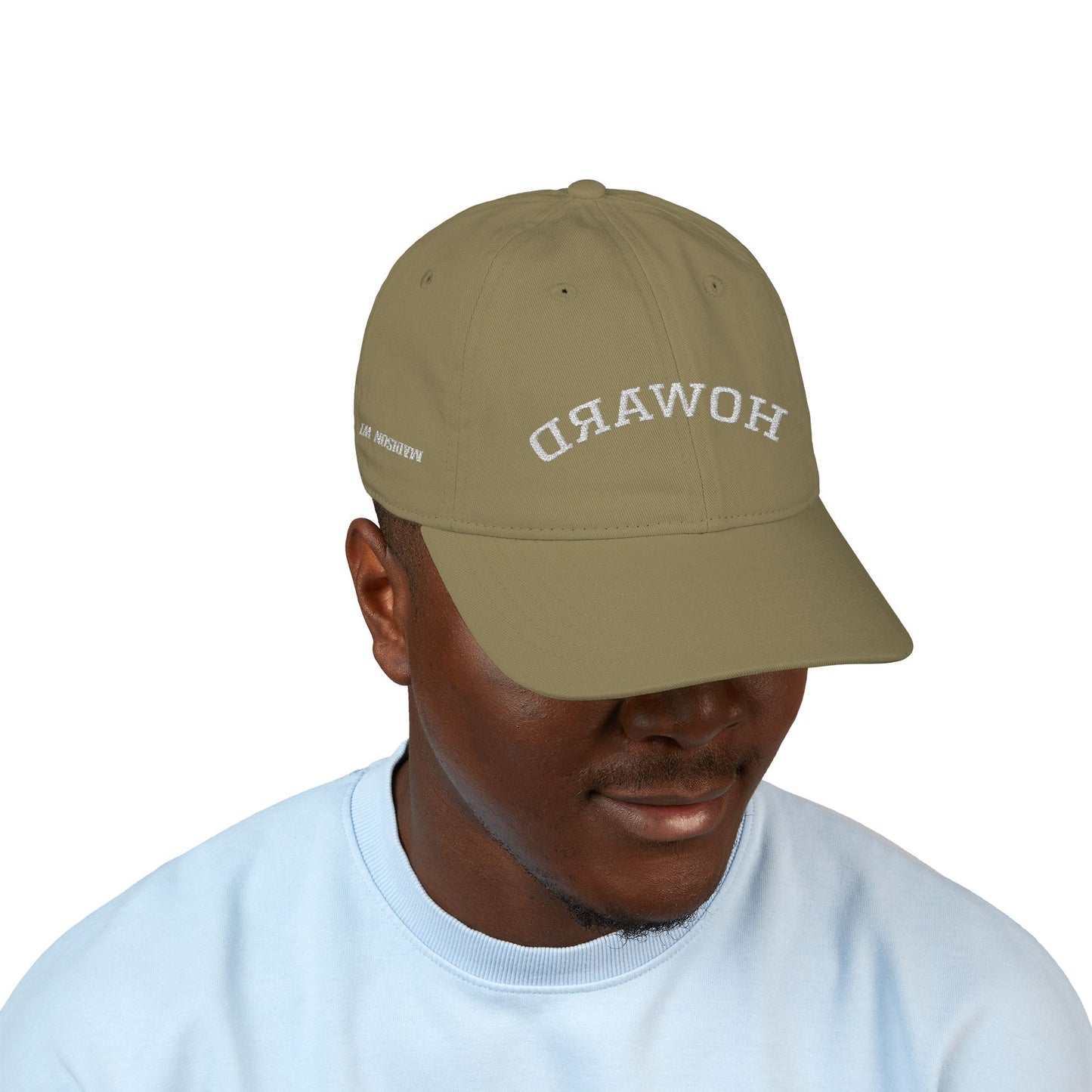 Organic Embroidered Baseball Cap, Eco-Friendly Hat for Outdoor Lovers, Gift for Sports Enthusiasts, Perfect for Summer, Navy HOWARD