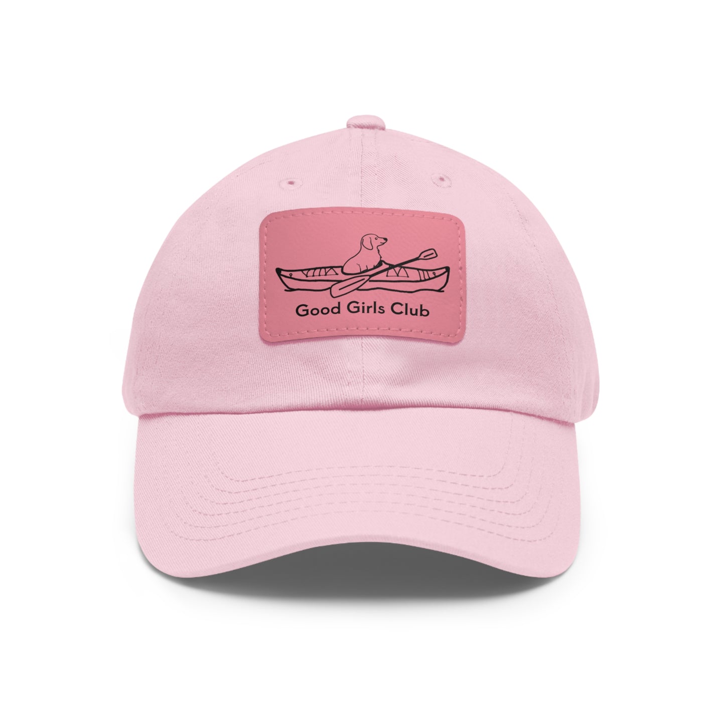 Good Girls Club Dachshund Kayak Dog - Hat with Leather Patch