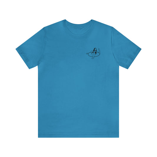 Inner Tube Girl Patch - Lac LaBelle Unisex Lightweight Short Sleeve Tee
