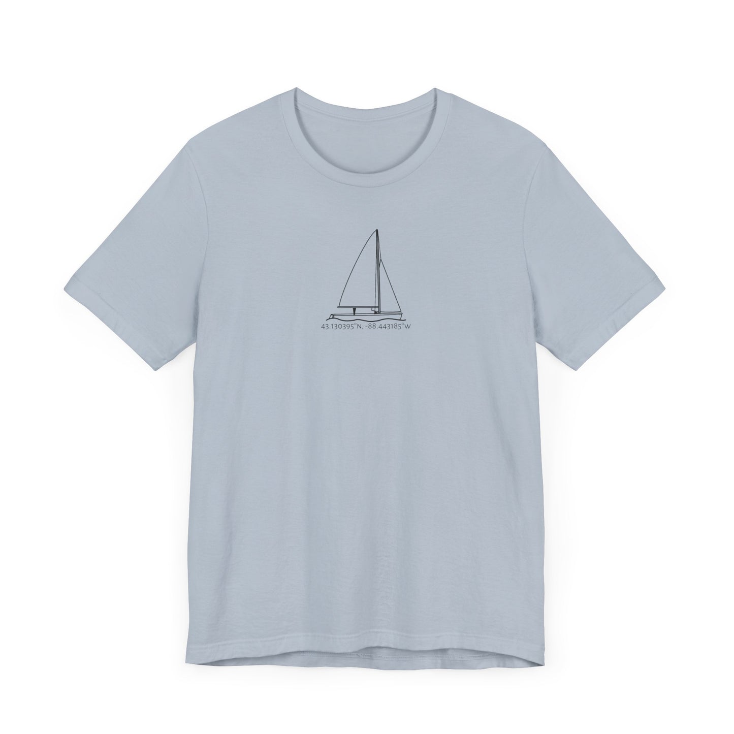 Sailboat 470 Model Type Unisex Lightweight Short Sleeve Tee