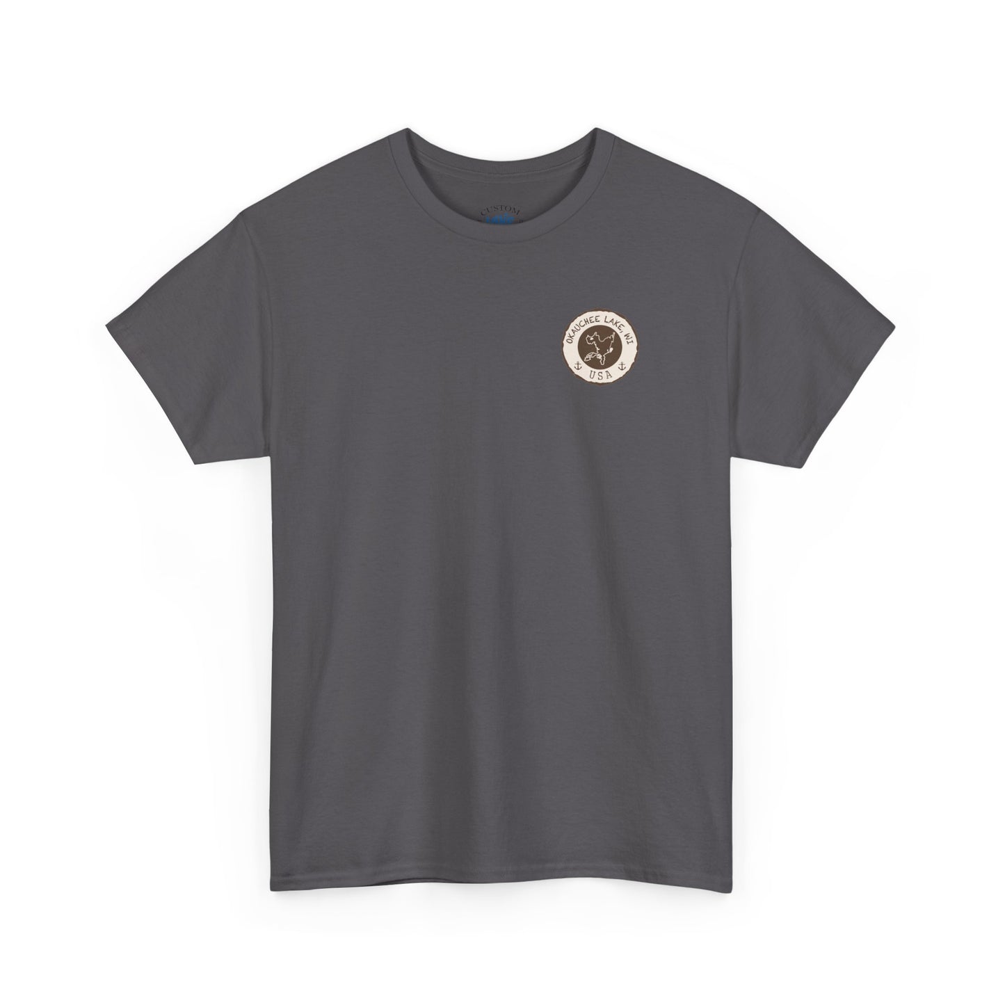 Okauchee Lake Unisex Heavy Tee - Vintage Postmark Style