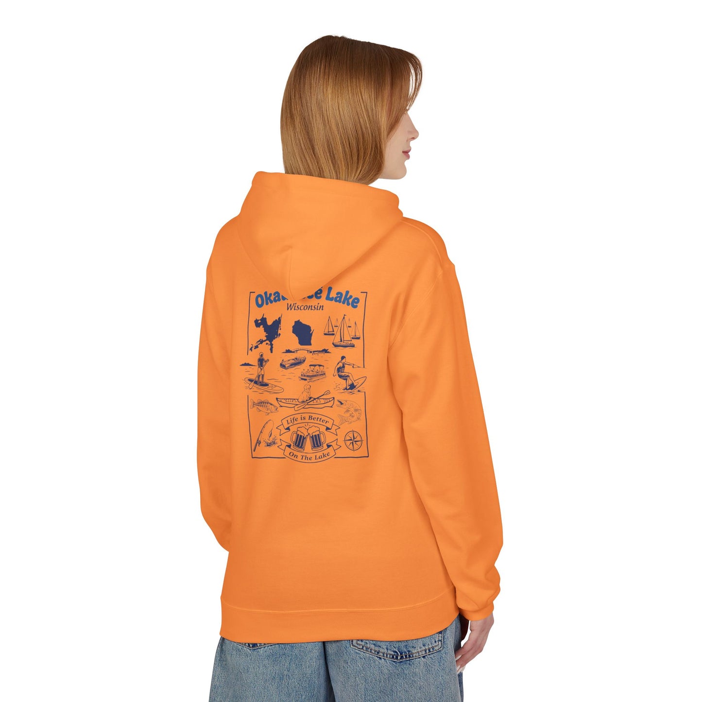 Okauchee Lake Midweight Travel Hoodie -  FD Style #1 (CLC)