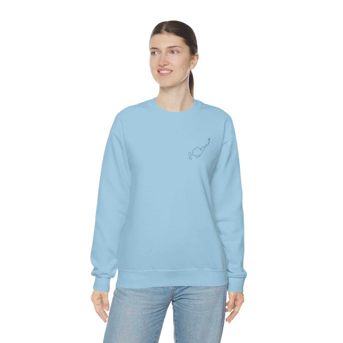 Paddle Board Girl - Park Lake Unisex Heavy Blend™ Crewneck Sweatshirt