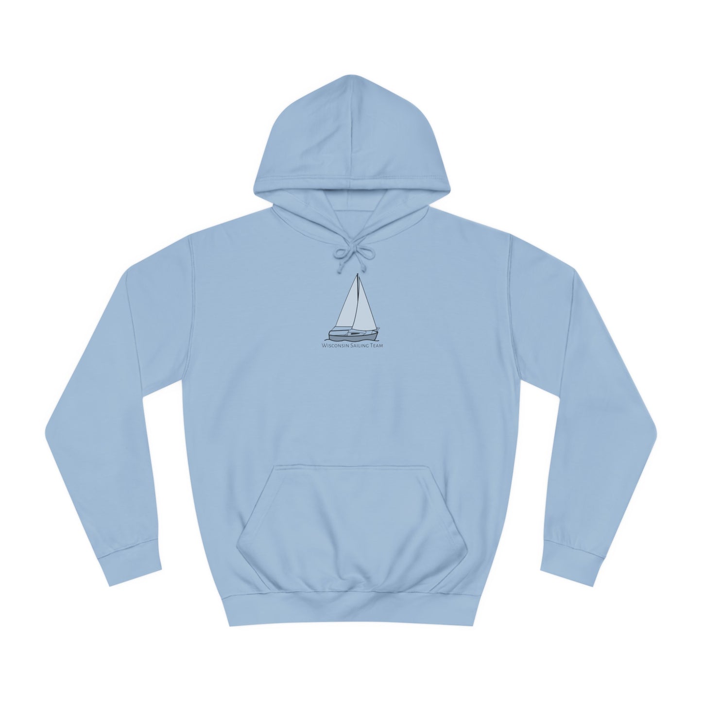 Wisconsin Sailing Team Plain Sailboat - Medium Weight Hoodie