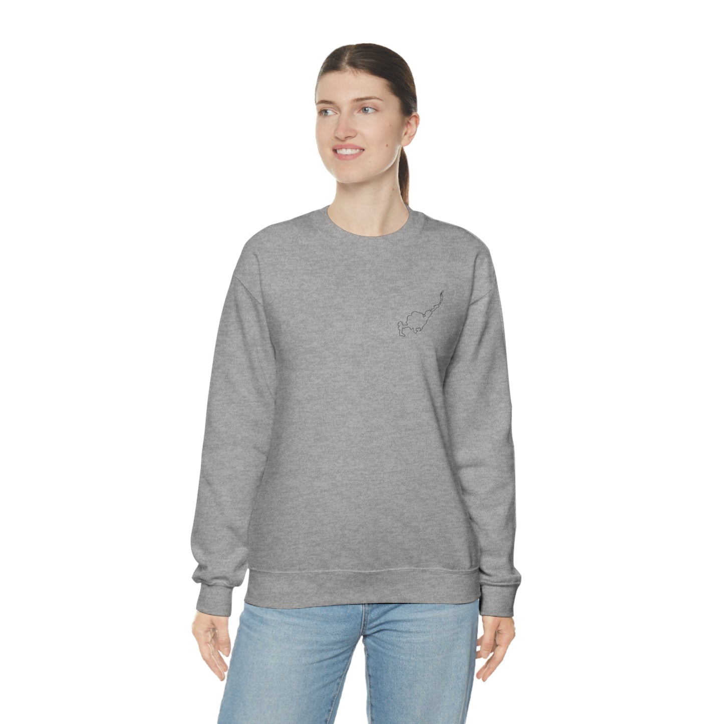 Paddle Board Girl - Park Lake Unisex Heavy Blend™ Crewneck Sweatshirt