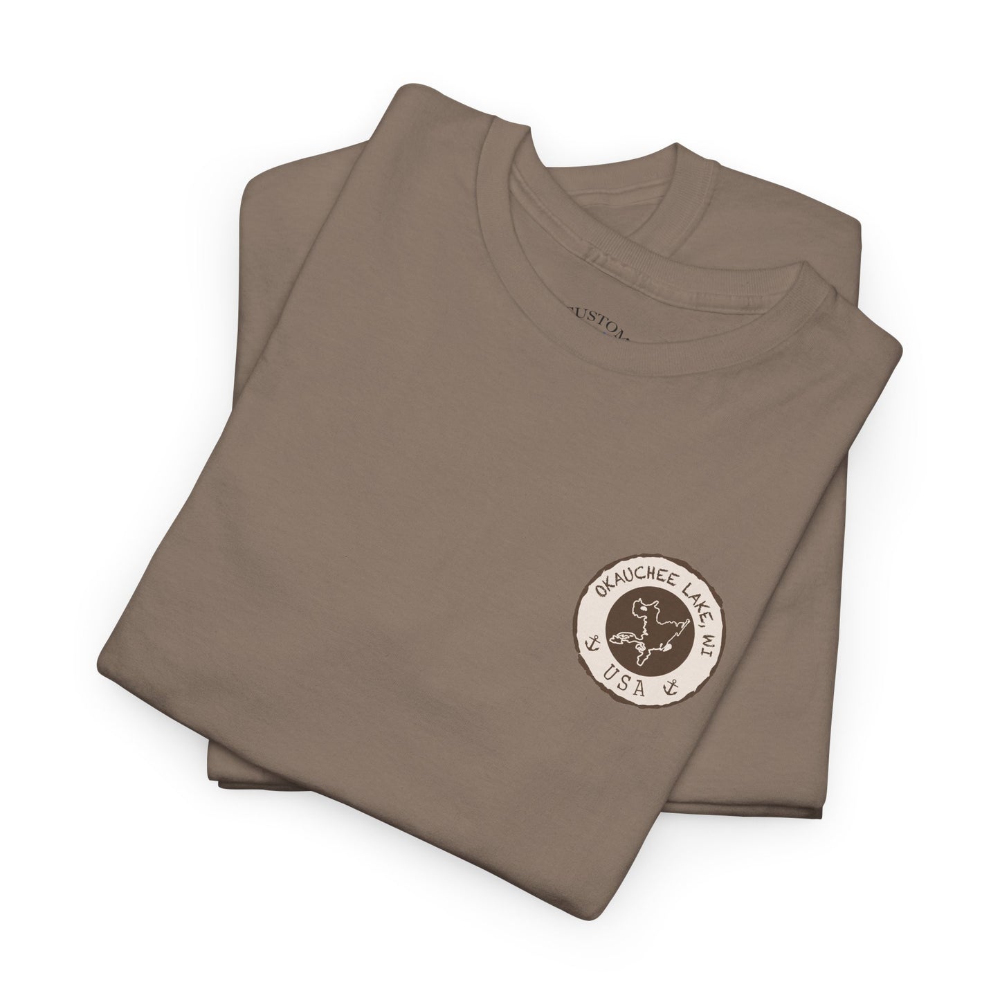 Okauchee Lake Unisex Heavy Tee - Vintage Postmark Style