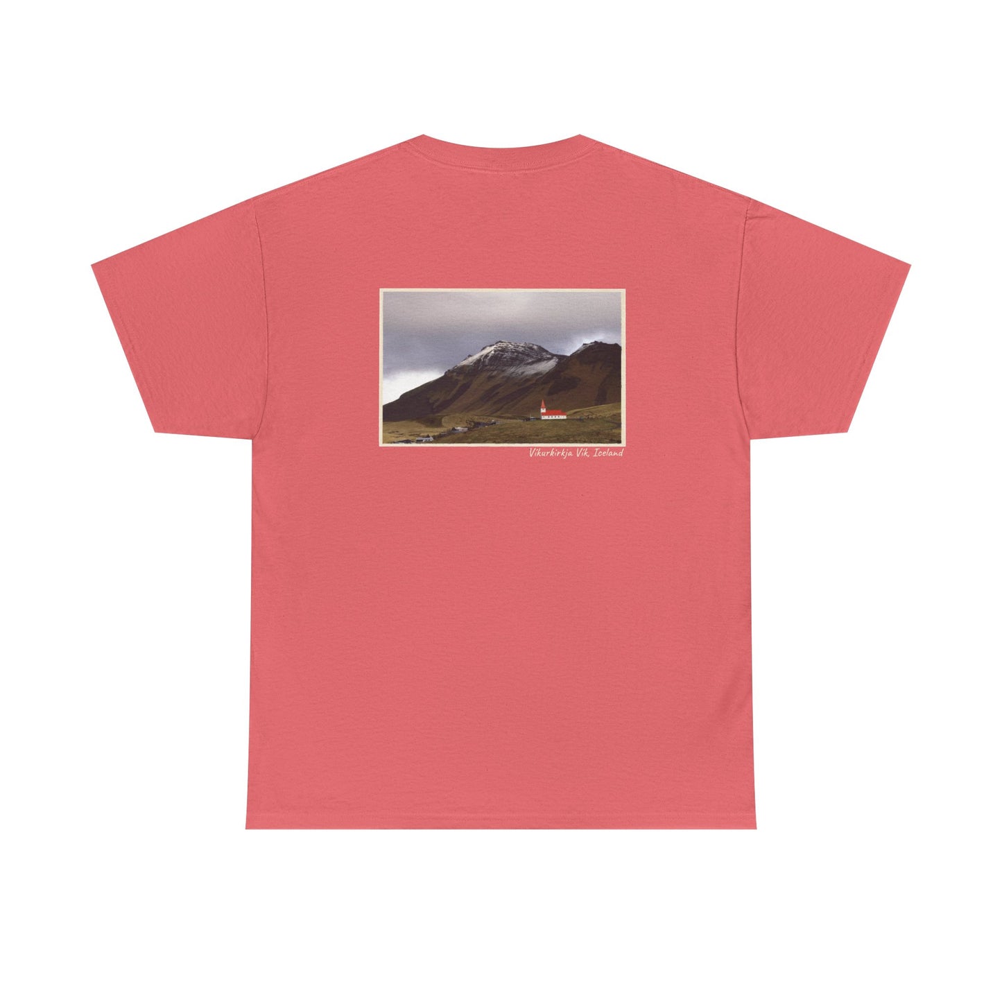 Iceland Vik - 4 panel front design - Unisex Heavy Cotton Tee