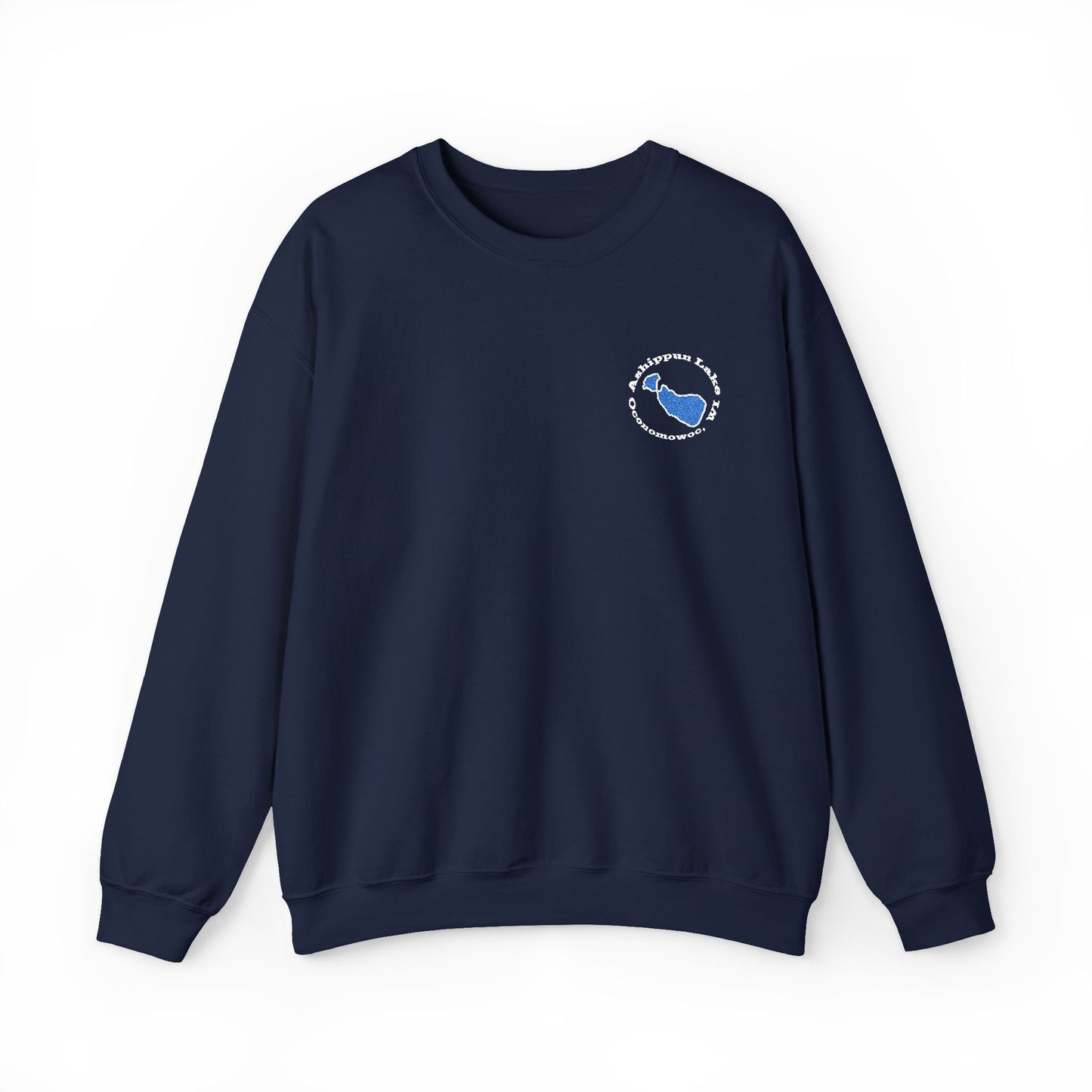 Ashippun Lake Embroidered Crewneck